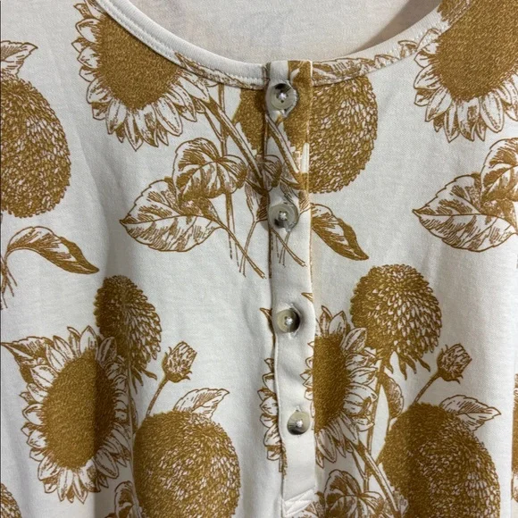 Kate Quinn | Sunflower Lounge Dress | Organic Cotton Interlock | NWT | Size s - Picture 6 of 7